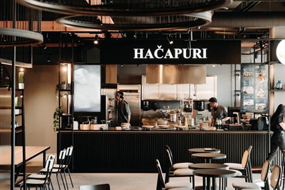Gruzīnu hinkali baudījums no “Hačapuri Bistro”