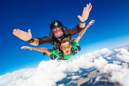 Lēciens ar izpletni tandēmā Klaipēdā