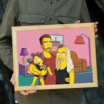 Pārvērtiet savu fotogrāfiju unikālā “Simpsonu” stila mākslas darbā uz audekla
