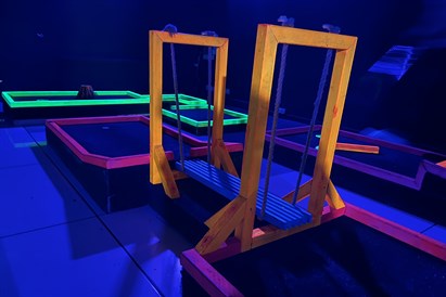 Dubultrandiņš “Golfiņš” telpās Rīgā