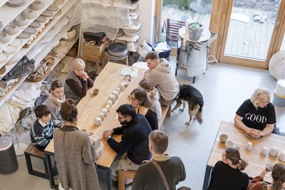 Keramikas meistarklase 4 personām “Laima Ceramics” studijā