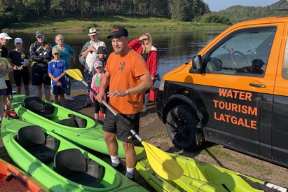 Aizraujošs brauciens ar SOT kajaku Daugavpilī 
