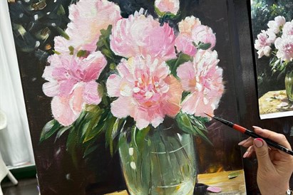 Glezniecības meistarklase Rīgas studijā „IZO Art”