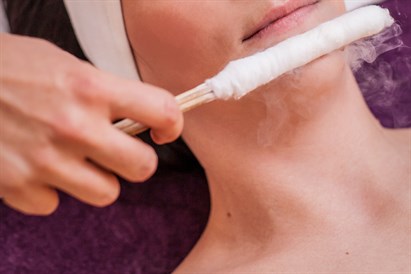 Kriomasāža sejas, kakla un dekoltē zonai