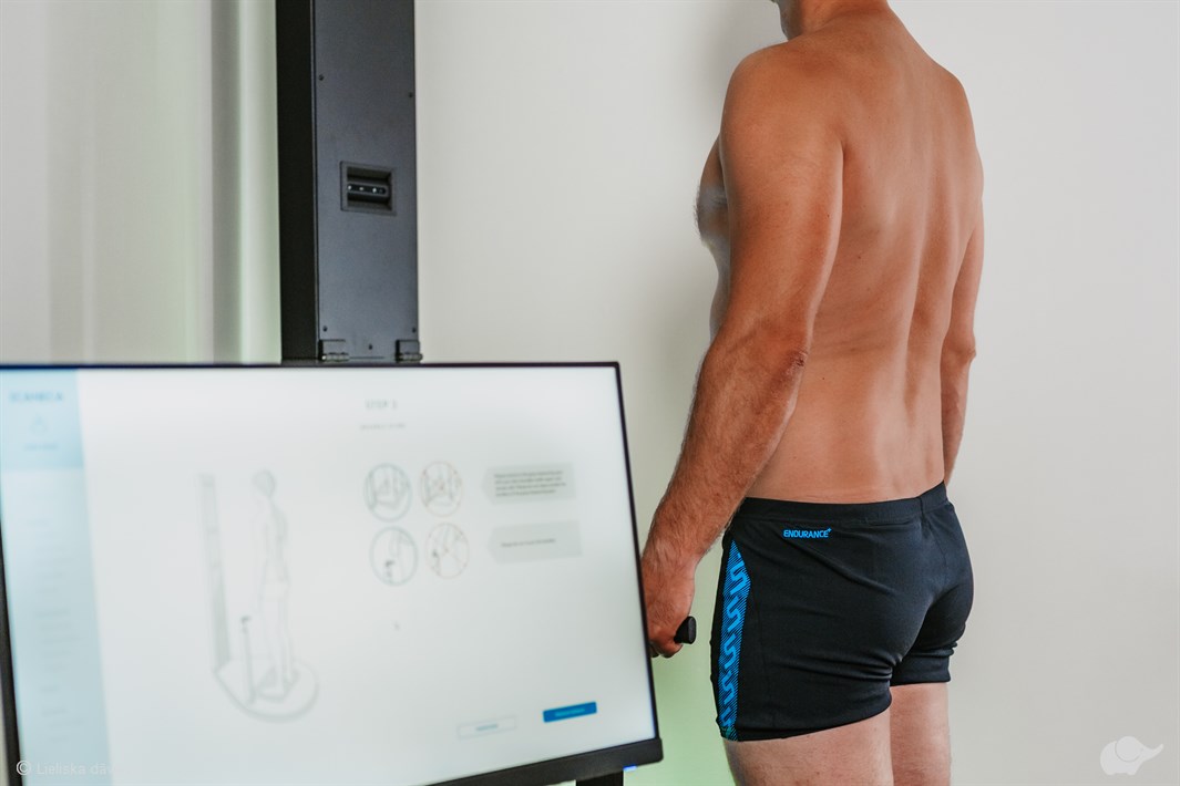 “Scaneca 3D” ķermeņa analīze un stājas diagnostika