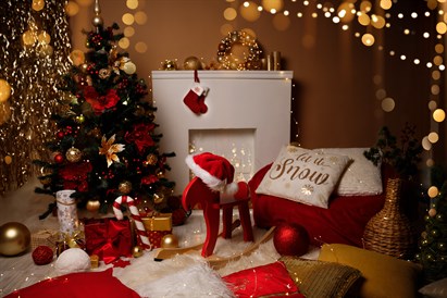 Ziemassvētku fotosesija studijā Rīgā