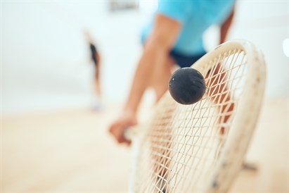 Skvoša spēle veselības un fitnesa centrā „Fitland” Jelgavā