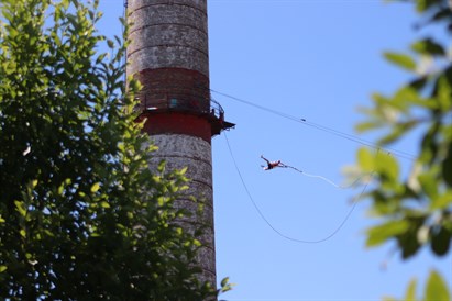 Individuāls lēciens ar virvi no 47 m augstuma un VIDEO