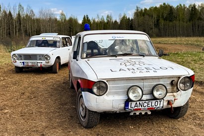 Rallija Taxi brauciens ar Žiguli trasē pie Kandavas