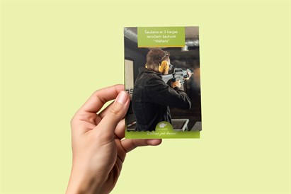 [Tikai ar piegādi] Šaušana ar 3 kaujas ieročiem šautuvē “Walters”