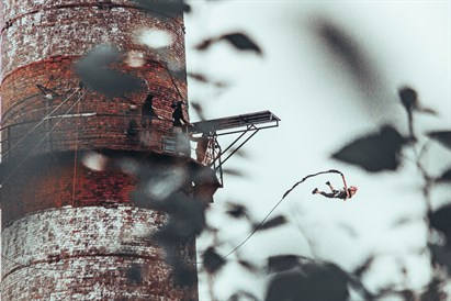 Individuāls lēciens ar virvi no 47 m augstuma un VIDEO