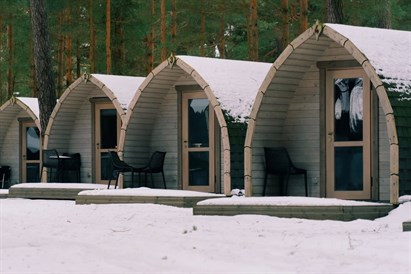 Romantiska atpūta bungalow mājiņā ar pirtiņu divām personām Liepājā