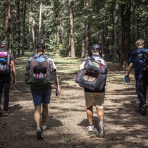 Disku golfa spēle “airBaltic Disc Golf Park” Mežaparkā