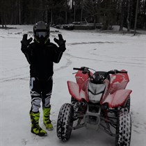 Brauciens ar kvadraciklu bērnam Inčukalnā