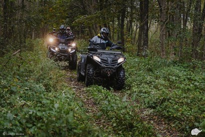 [Tikai ar piegādi] Ekskursija ar kvadracikliem “Meža ezeru tūre”