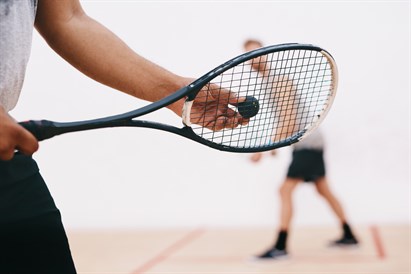 Skvoša spēle veselības un fitnesa centrā „Fitland” Jelgavā