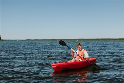 Stundas izbrauciens ar kajaku pa gleznaino Ķīšezeru