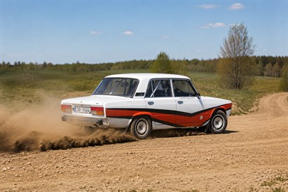 Vecpuišu ballīte rallija trasē: “Lada Sport Kandava” braucieni ar Žiguli