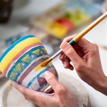 Nodarbība Terēzes Zaķes mākslas studijā