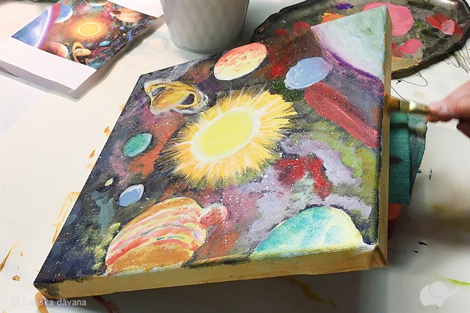Gleznošana ar akrila krāsām radošajā darbnīcā „9OTAS” | Lieliska dāvana