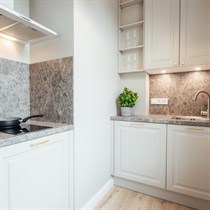 Romantiska divvientulība apartamentu viesnīcā “Aparthotel Amella”