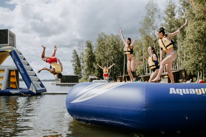 Ūdens atrakcijas kompleksā “Chill Up” Vecpiebalgā